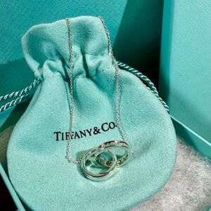 Tiffany & Co. 1837 Collection Interlocking Circles Pendant Necklace, Silver 925